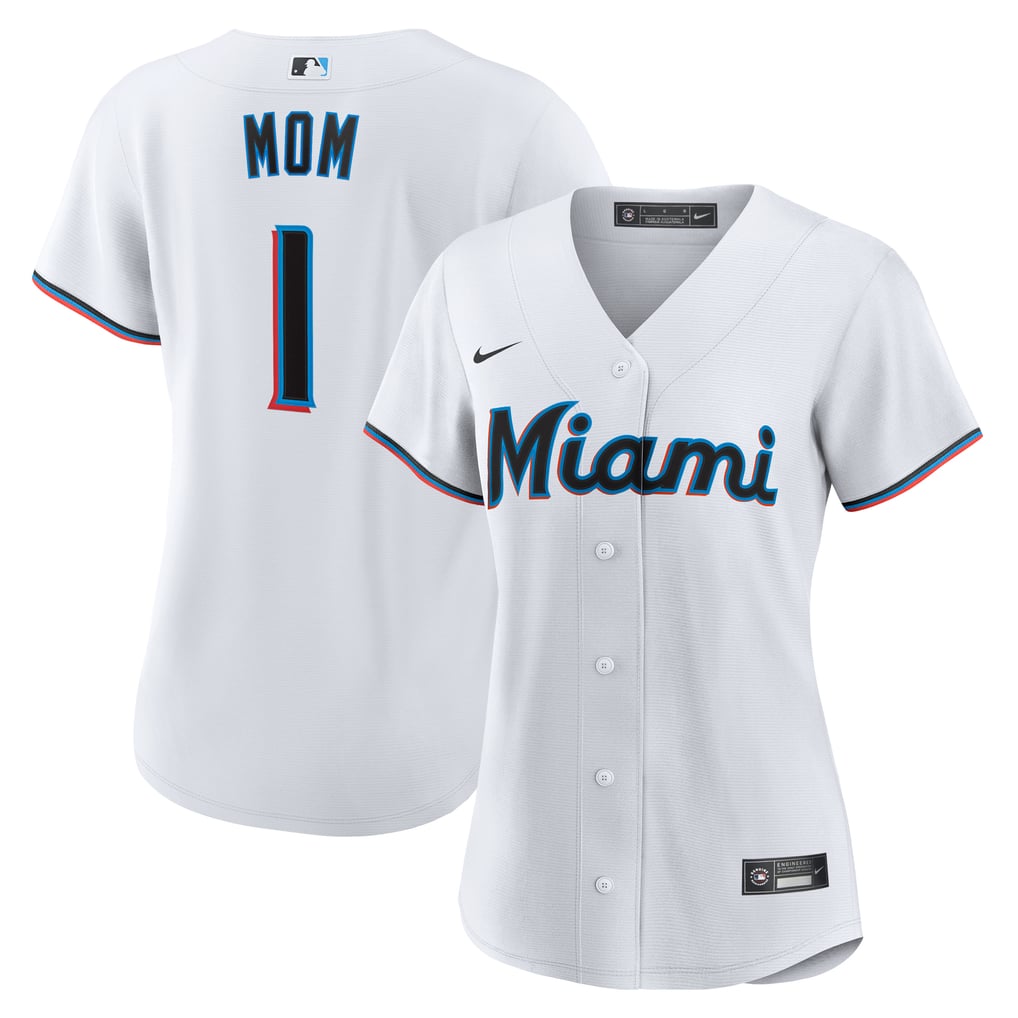 Miami Marlins Nike Women's #1 Mom Home Replica Jersey - White